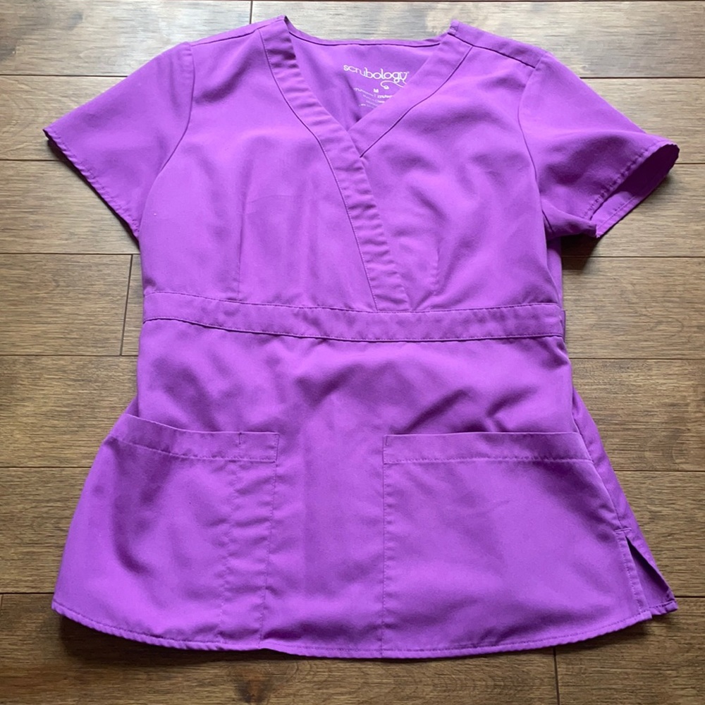 Purple Scrubology Top